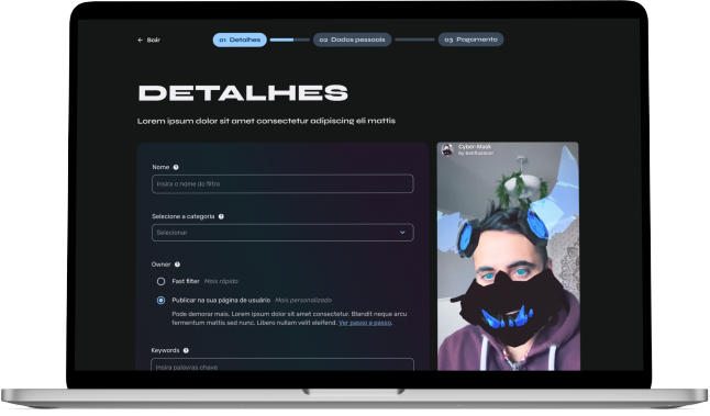 Notebook com o site da FastFilter aberto, na tela de finalizar a compra